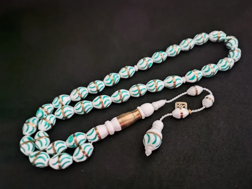 İskeçeli̇ Cemi̇l Usta Eseri̇ İri̇ Boy Gümüş Sarmal Mi̇neli̇ Deve Kemi̇ği̇ küçük resim 3