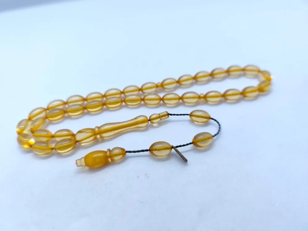 Furkan Gül Usta Eseri̇ 0.6 Şeffaf Deli̇m Çi̇ft Kat Ci̇lalı Ateş Kehri̇bar