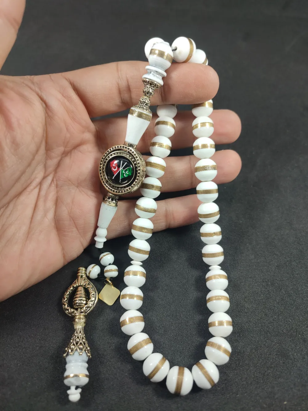 Hakan Kaya Usta  El İşçi̇li̇kli̇ Ağır Gümüş Nakkaşlı Sarmal Deve Kemi̇ği̇ küçük resim 5