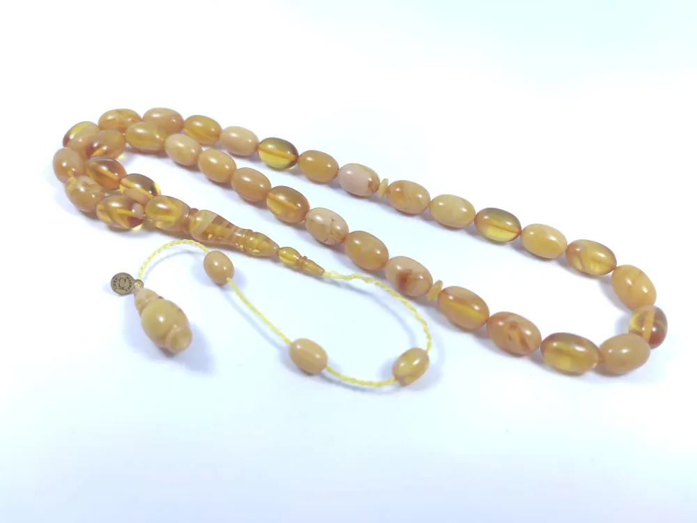 Mehmet Arıcı Usta Eseri̇ 0.6 Mm Deli̇m Çi̇ft Zımpara Çi̇ft Ci̇lalı Sıkma Kehri̇bar küçük resim 3