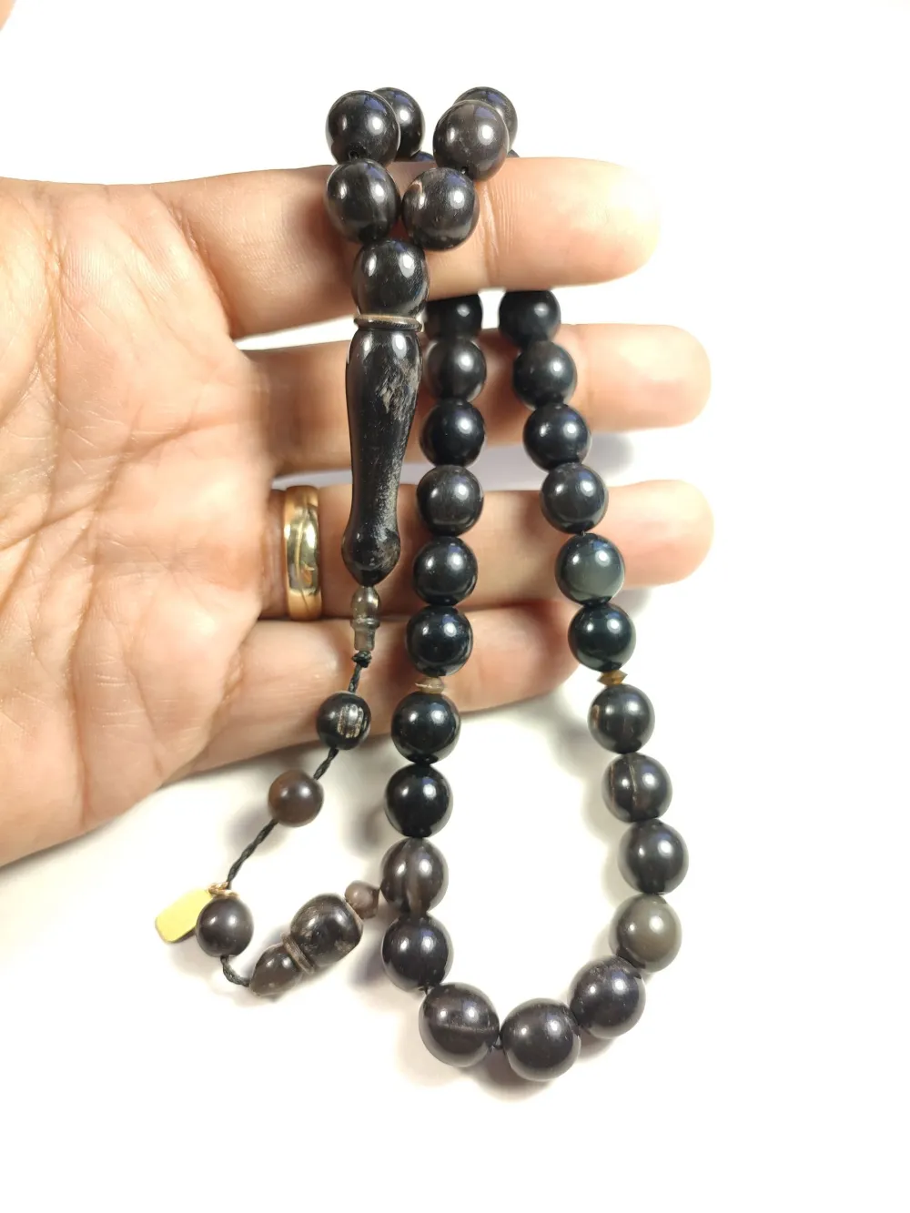 Mehmet Mercan Usta İşi̇ İmzalı Mühürlü Bi̇zon Boynuzu küçük resim 4