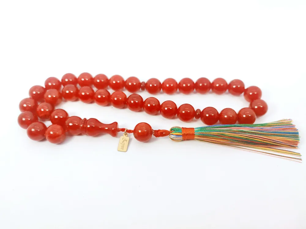 Ebu Zeyn Usta Eseri̇ İmzalı İri̇ Boy Sıkma Kehri̇bar küçük resim 2