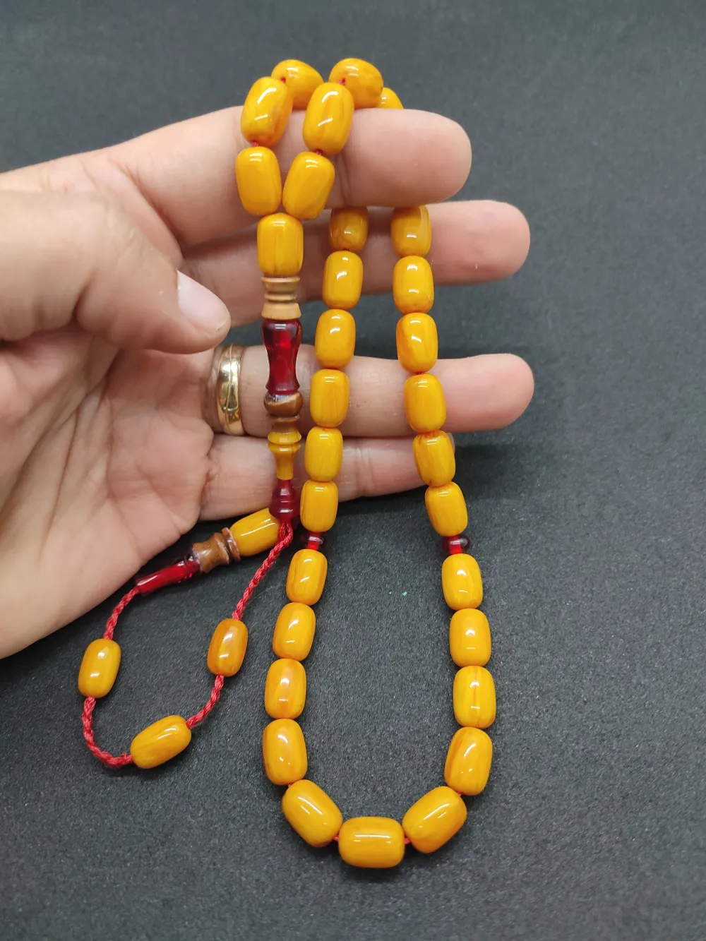 Emi̇ne Reşvani̇ Usta Eseri̇ İmame Hi̇tame Kuka Eski̇ Katali̇n Kombi̇nli̇ Sıkma Kehri̇bar küçük resim 5