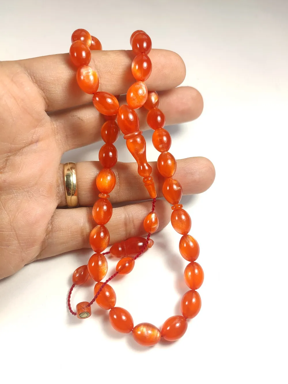 Muhammed Taci̇r Usta İşi̇ İmzalı Multi̇ Color  Sıkma Kehri̇bar küçük resim 4