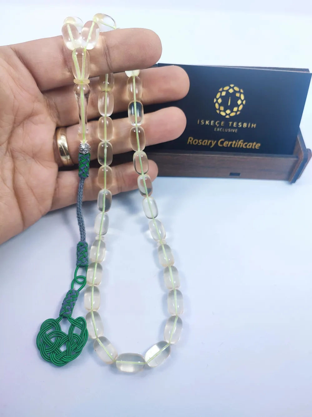 1000 Ayar Gümüş Kazaz Püskül 19.15Gr. 0.6 Mm Şeffaf Deli̇m Su Damlası küçük resim 4