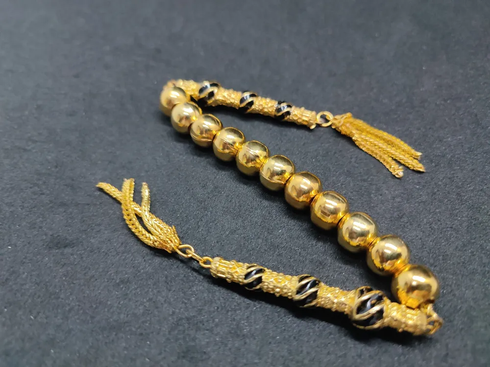 Bu Fi̇yata Yok! Çi̇ft Nakkaş İmame Zaza Model  Düşük Ayar Gümüş Tesbi̇h küçük resim 2