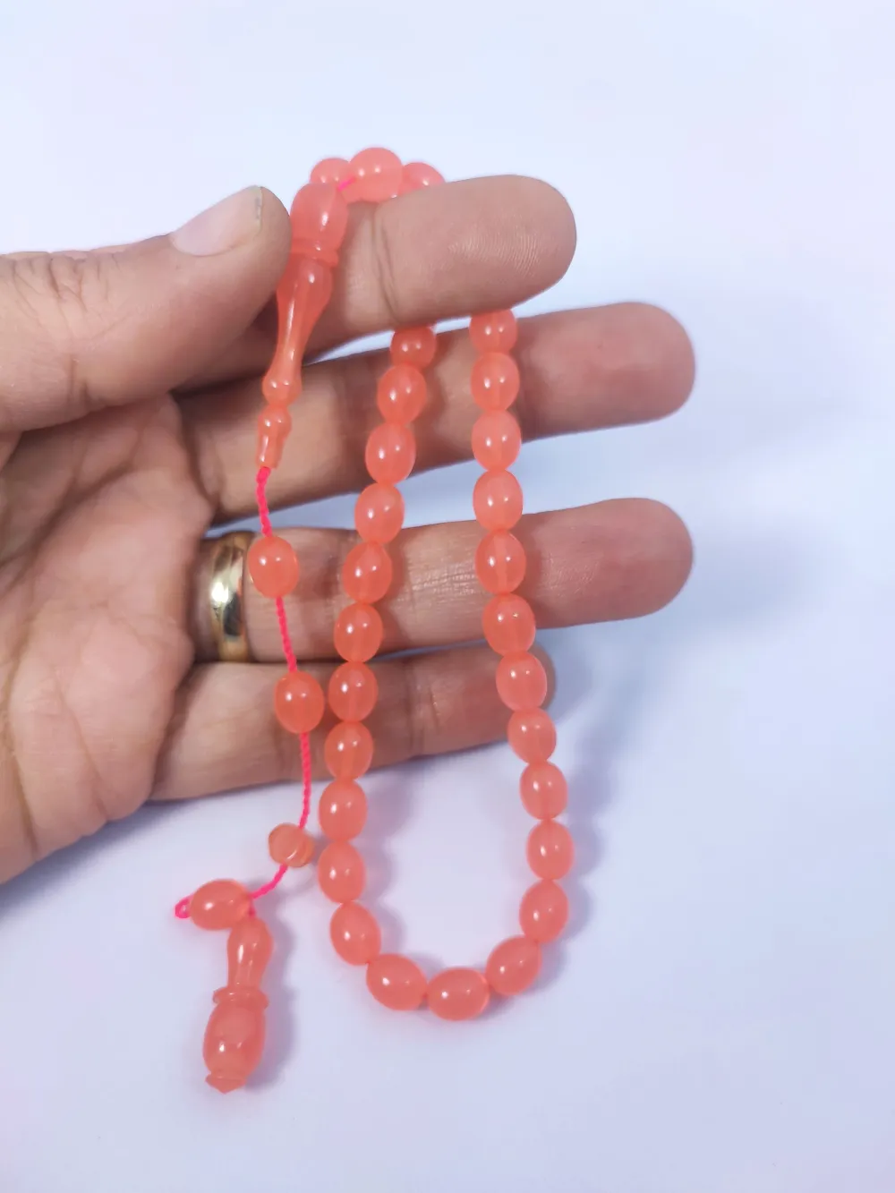 Muhammed Taci̇r Usta Eseri̇ 0.6 Deli̇m Çi̇ft Ci̇lalı Yemen Zar Kehri̇bar küçük resim 5