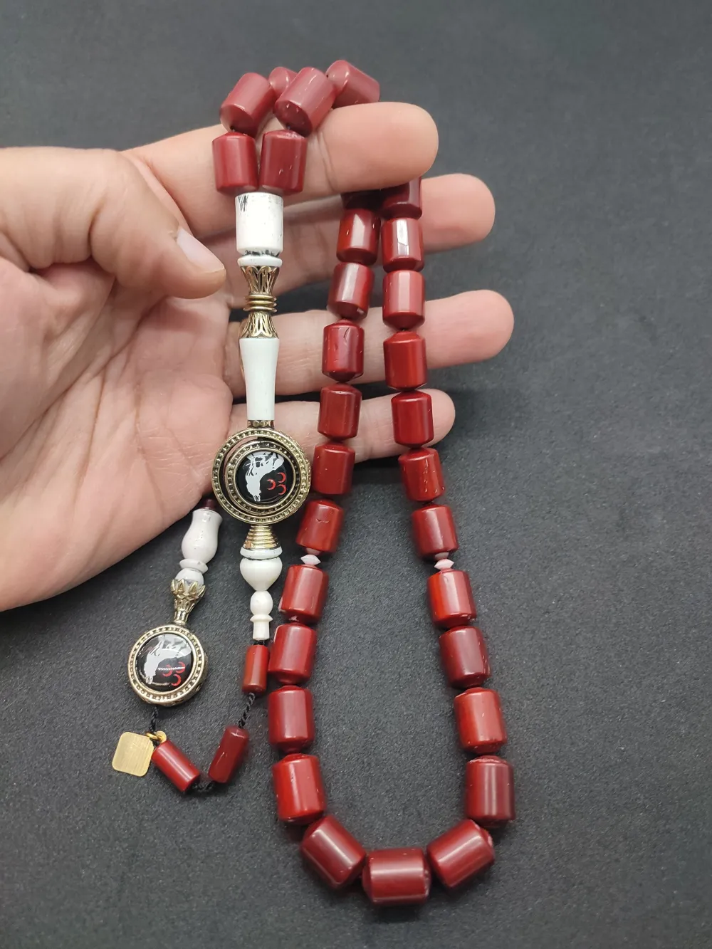 İskeçeli̇ Cemi̇l Usta Eseri̇ Gümüş Nakkaşlı Kan Ağacı küçük resim 4