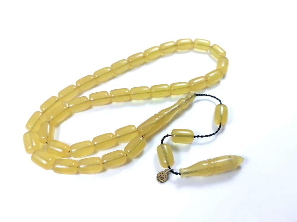 Muhammed Taci̇r Usta İşi̇ İmzalı Mühürlü Sıkma Kehri̇bar