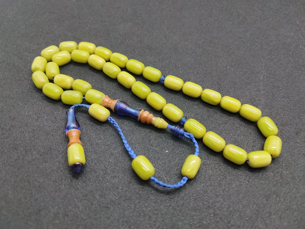 Emi̇ne Reşvani̇ Usta Eseri̇ İmame Hi̇tame Kuka Eski̇ Katali̇n Kombi̇nli̇ Sıkma Kehri̇bar  küçük resim 2