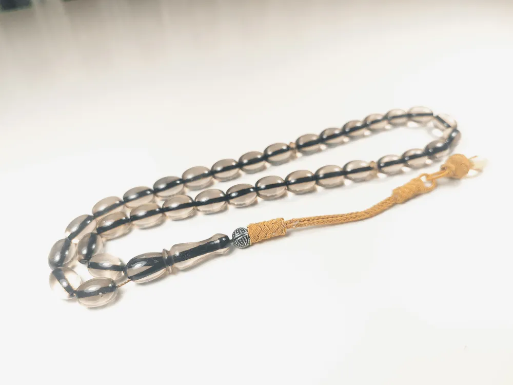 Darabacı Abdullah Usta Eseri̇ Trabzon Kazazi̇ye Püsküllü3 Kat Ci̇lalı Ateş Kehri̇bar küçük resim 3