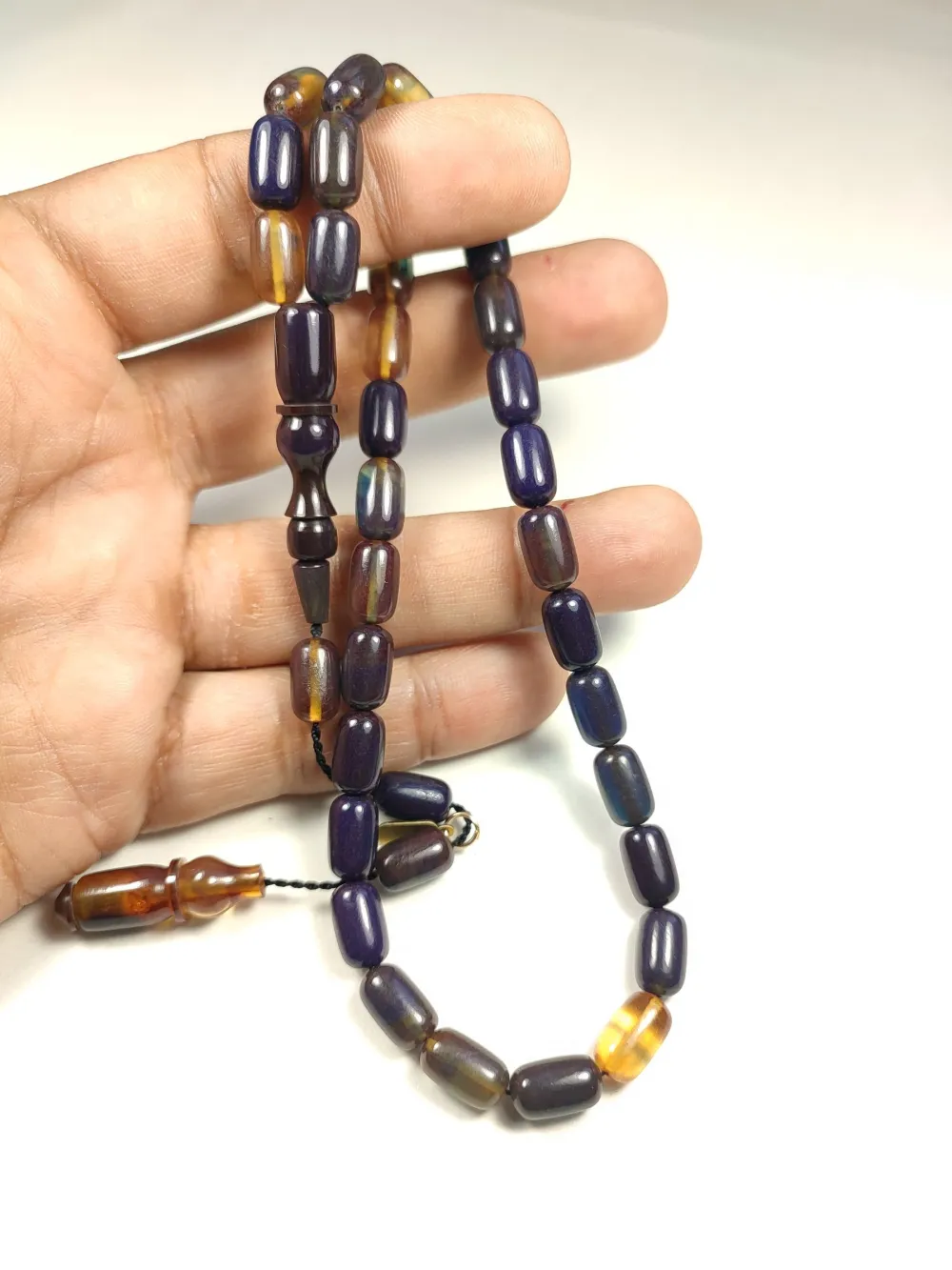 Mehmet Mercan Usta Eseri̇ İmzalı Aykırı Renk Sıkma Kehri̇bar küçük resim 4