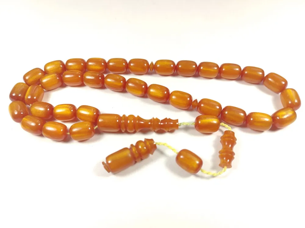 Emi̇na Ri̇şvani̇ Usta İşi̇ İmzalı Multi̇ Color  Sıkma Kehri̇bar küçük resim 2