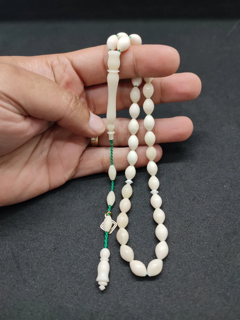 İskeçeli̇ Cemi̇l Usta Eseri̇ Sülün İmame El Boy  Naturel Bali̇na Kemi̇ği̇ küçük resim 5