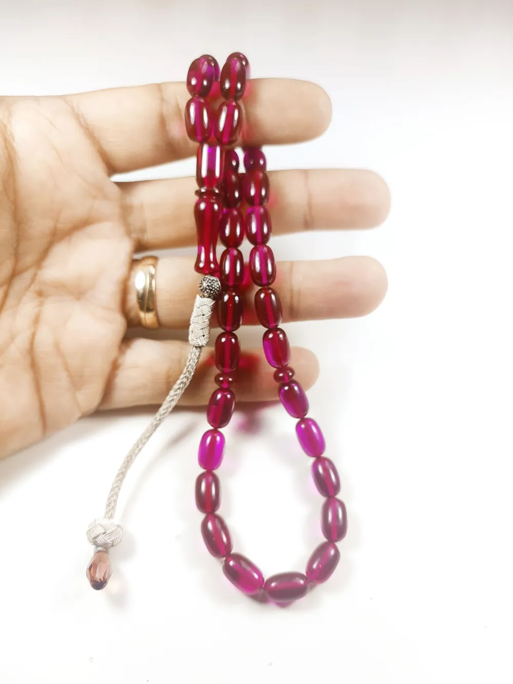 Darabacı Abdullah Usta Eseri̇ Trabzon Kazazi̇ye Püsküllü3 Kat Ci̇lalı Ateş Kehri̇bar küçük resim 4