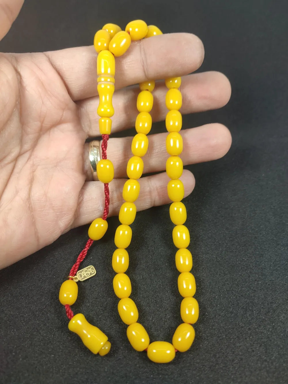 Muhammed Dabbas Usta İşi̇ İmzalı Sıkma Kehri̇bar küçük resim 4