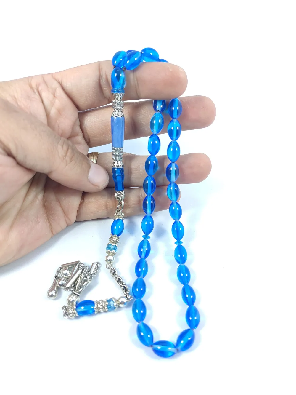 Şevket Alkan Usta Eseri̇ Gümüş Nakkaş İşlemeli̇ Zar  Kehri̇bar küçük resim 5