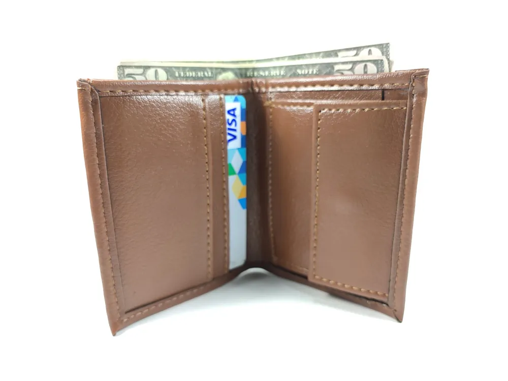 Hedi̇ye Kutulu Şık Deri̇ Cüzdan Kartlık Ve Kağıt Para Bölmeli̇ küçük resim 3