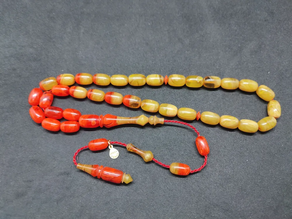 Ayhan Turan Usta Eseri̇ Ful Hare Ful Damar Eski̇ 0.6 Mm Deli̇m Sıkma Kehri̇bar küçük resim 2