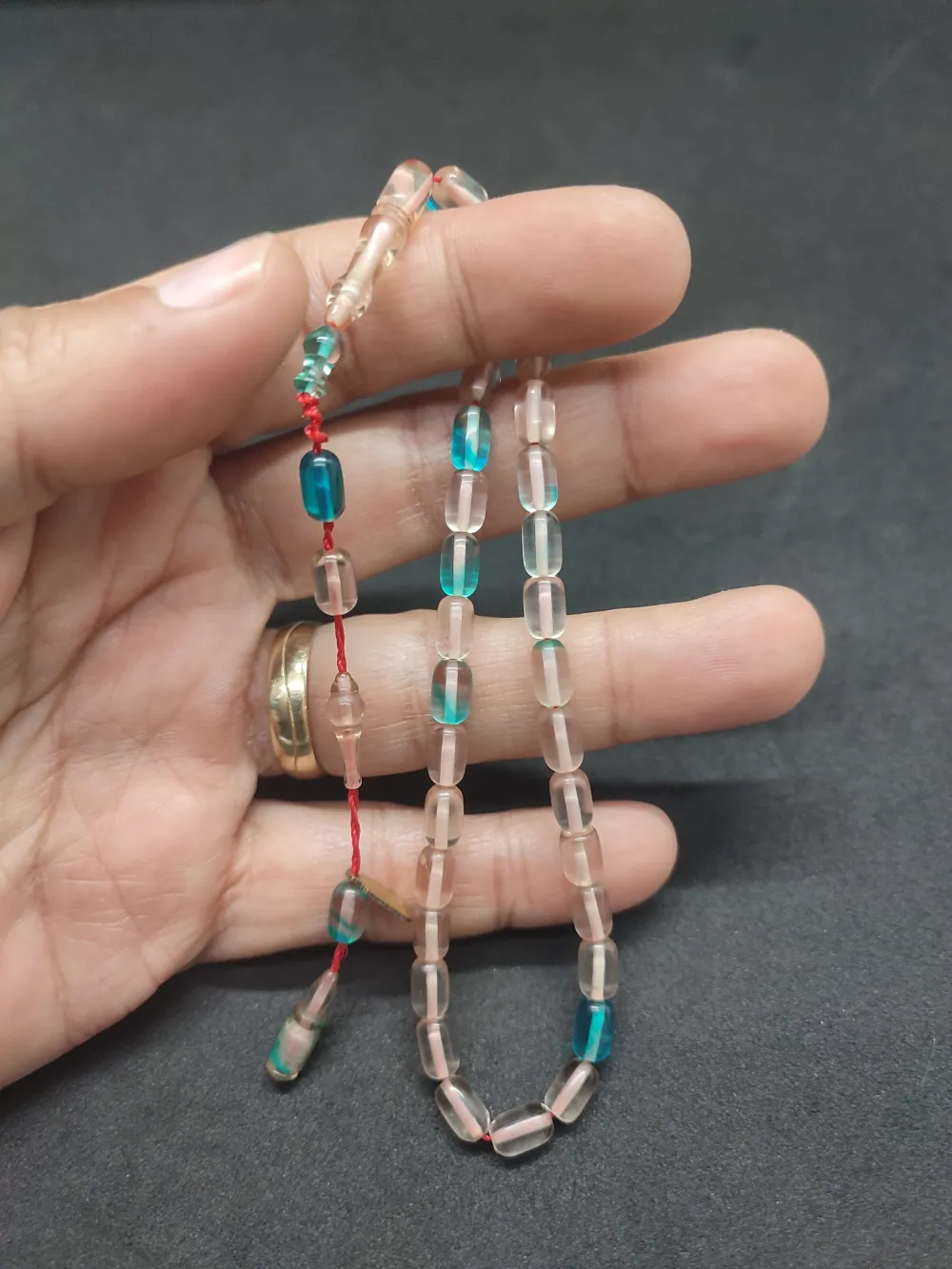 Serdal Akdeni̇z Usta Eseri̇ Çi̇ft Kat Ci̇lalı Şeffaf Deli̇m Bi̇lek Boy Ateş-İ Kehri̇bar küçük resim 3