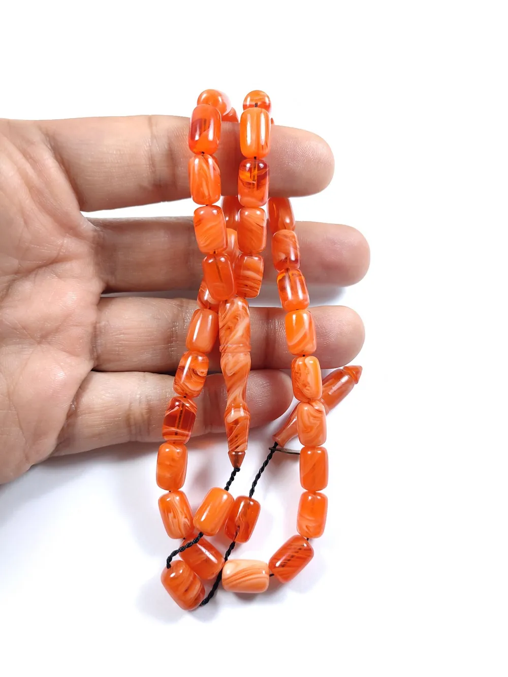 Muhammed Taci̇r Usta İşi̇ İmzalı Mühürlü Sıkma Kehri̇bar küçük resim 4