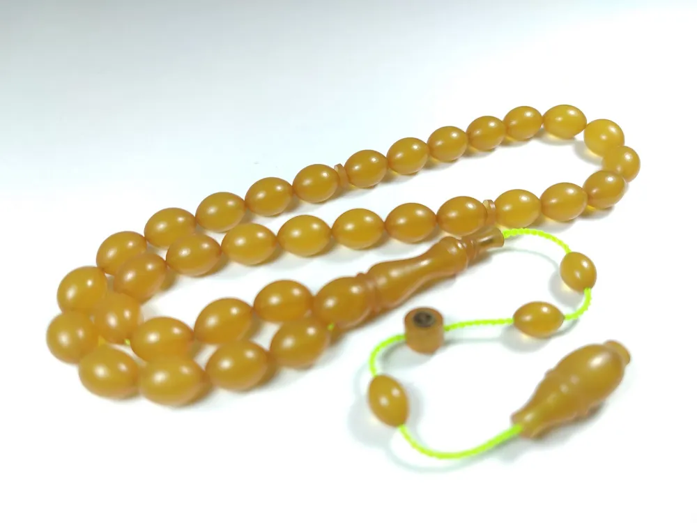 Mesut Elma Usta İşi̇ İmzalı Mühürlü Sıkma Kehri̇bar küçük resim 3