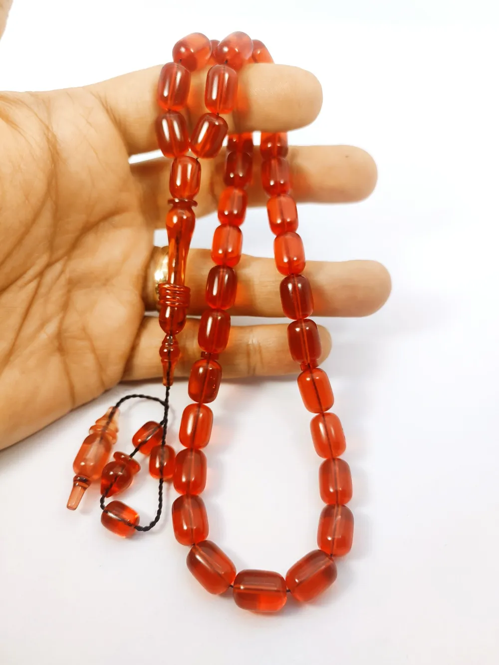 Ahmet Eryılmaz Usta Eseri̇ 0.6 Şeffaf Deli̇m İmame Halkalı Çi̇ft Ci̇lalı Alman Zar küçük resim 4