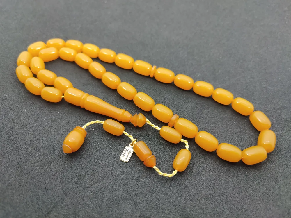 Ayhan Turan Usta Eseri̇ Eski̇ Malzeme Di̇nlendi̇ri̇lmi̇ş Alman Faturan Tesbi̇h küçük resim 3