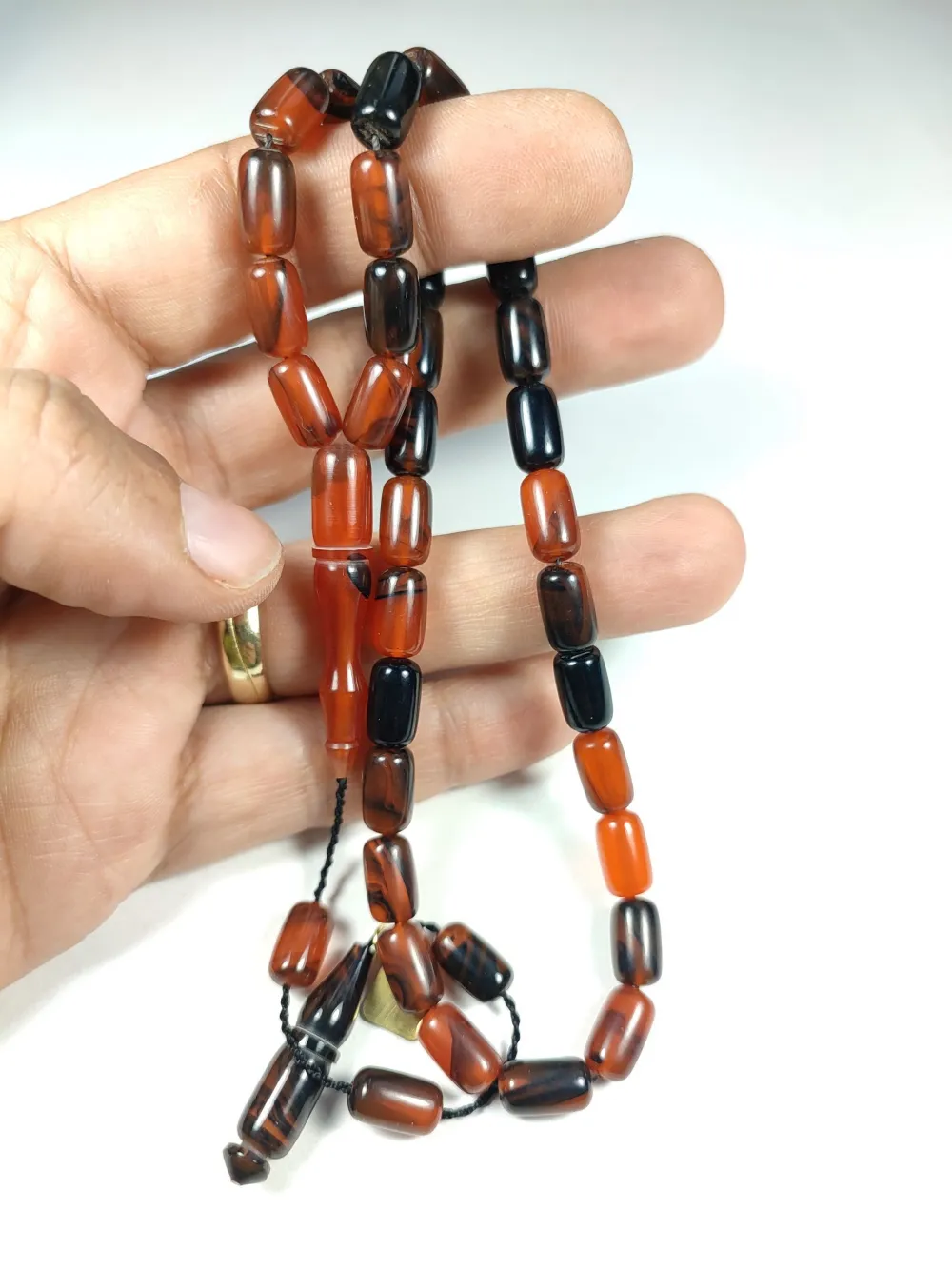 İskeçeli̇ Cemi̇l Usta İşi̇ İmzalı Sıkma Kehri̇bar küçük resim 4