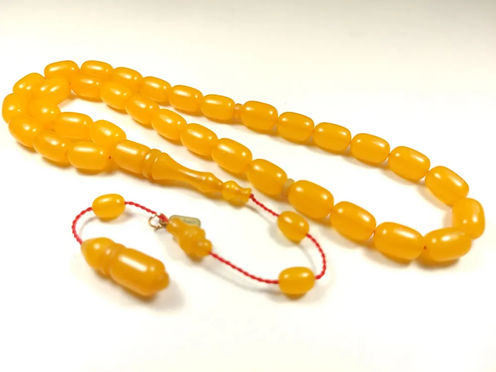 Mehmet Mercan Usta Eseri̇ İmzalı Aykırı Renk Sıkma Kehri̇bar