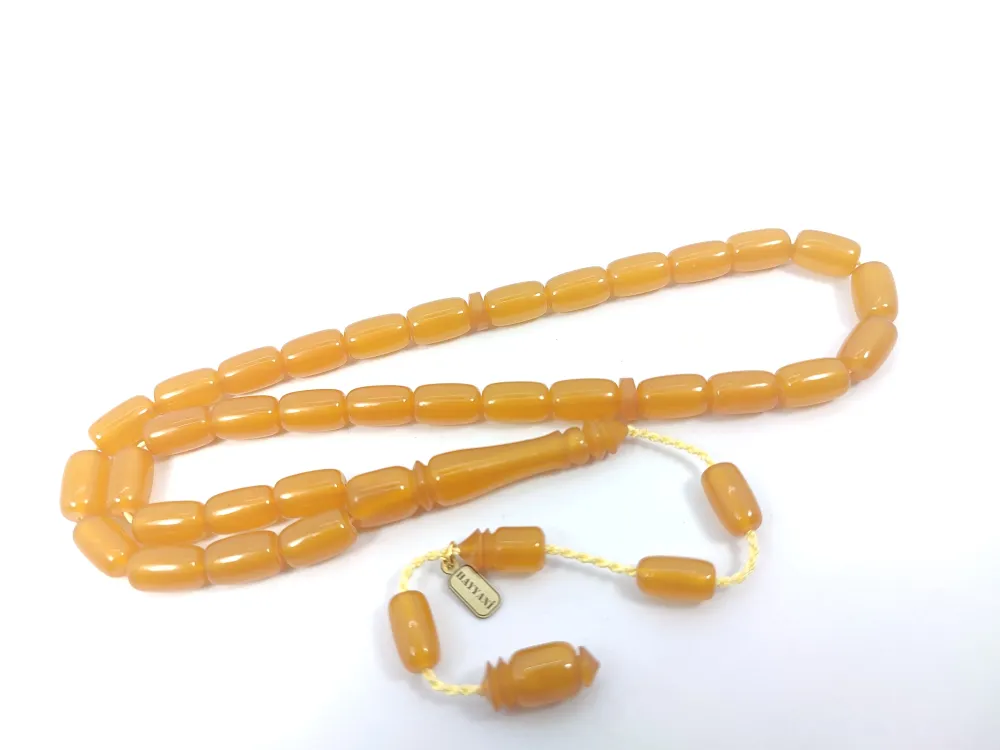 Hayyani̇ Usta İşi̇ İmzalı Rengi̇n Zi̇rvesi̇ Sıkma Kehri̇bar