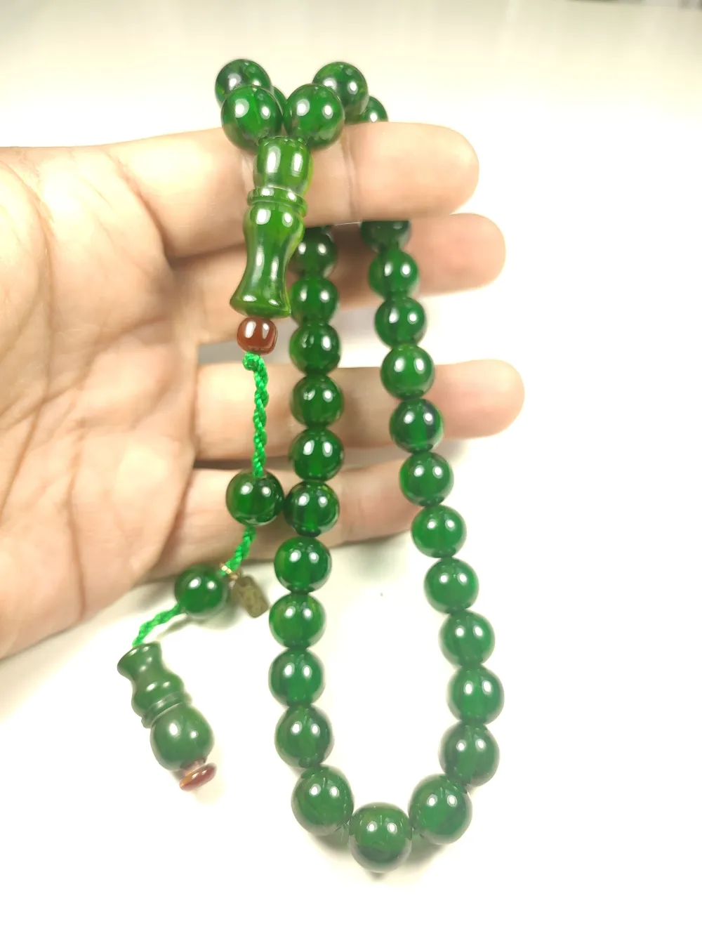 Muhammed Dabbas Usta İşi̇ İmzalı Sıkma Kehri̇bar küçük resim 4