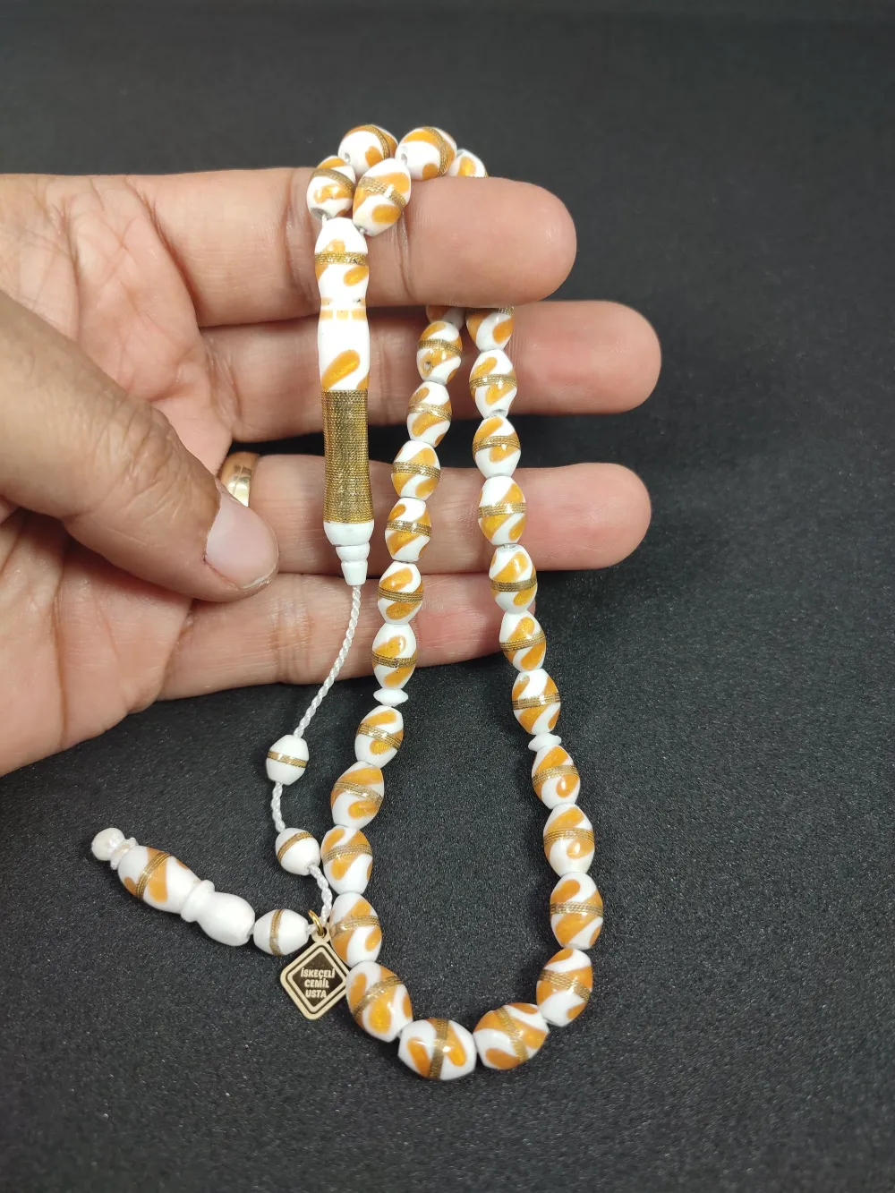 İskeçeli̇ Cemi̇l  Usta Eseri̇ Mi̇neli̇ Sarmal Deve Kemi̇ği̇ küçük resim 5