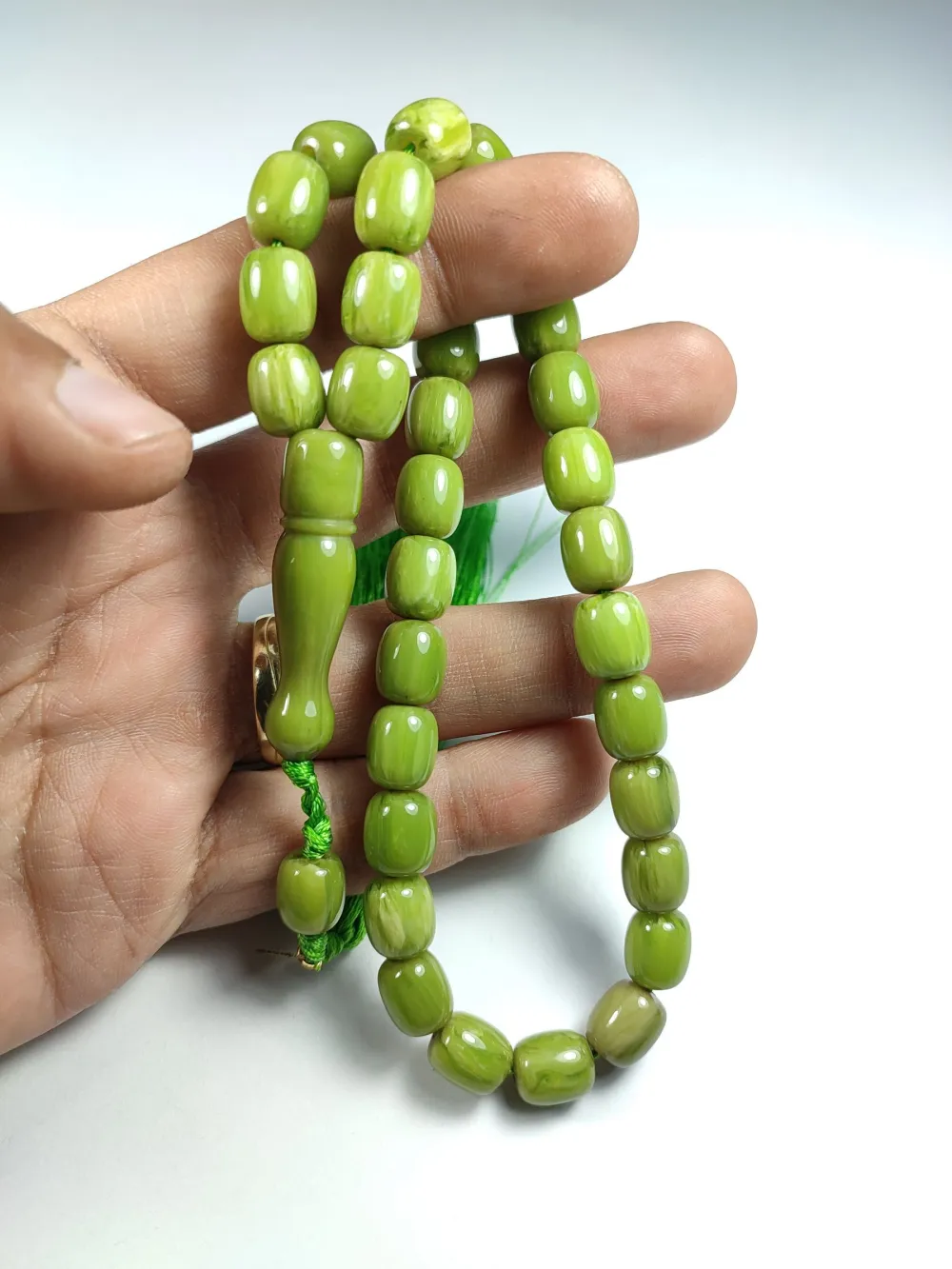 Ebu Zeyn Usta İşi̇ İmzalı Mühürlü Sıkma Kehri̇bar küçük resim 5