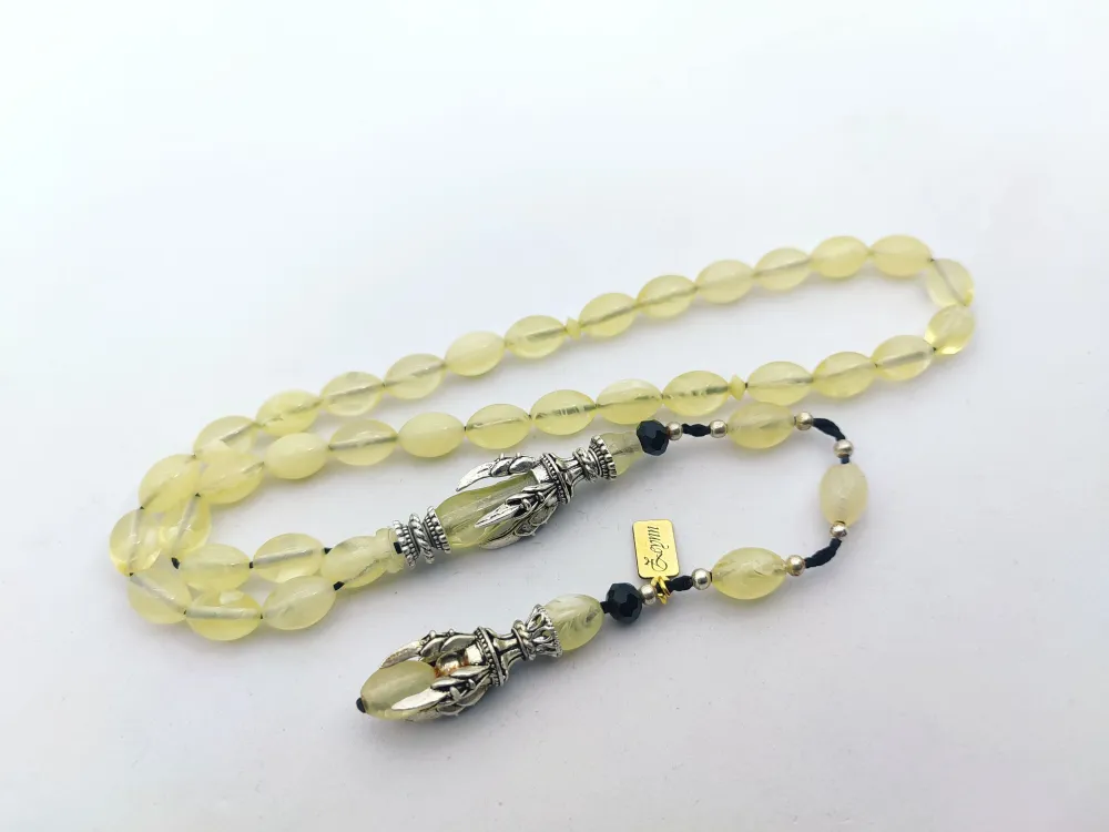 Zeyn Usta Eseri̇ Gümüş Nakkaş İmame Pençe Model Sıkma Kehri̇bar küçük resim 2