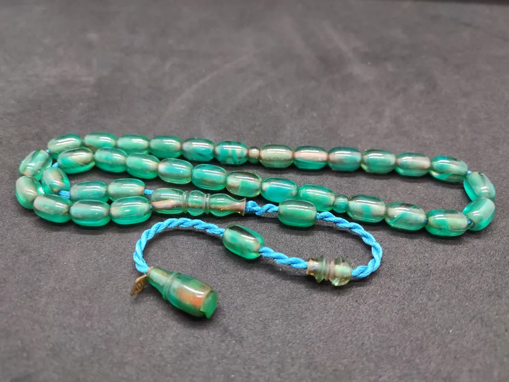 Junai̇d Hasan Usta Eseri̇ Kat Kat İpe Di̇zi̇li̇ Eski̇ Usul Çalışılma Ateş-İ Kehri̇bar küçük resim 3