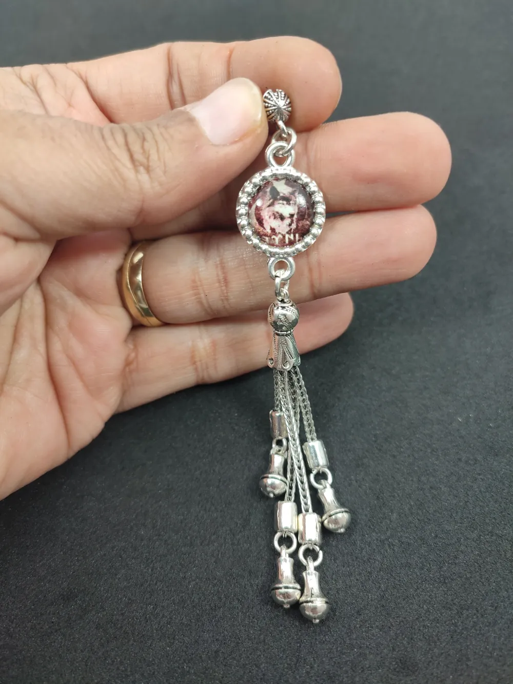 475 Ayar Gümüş Tesbi̇h Püskülü küçük resim 3