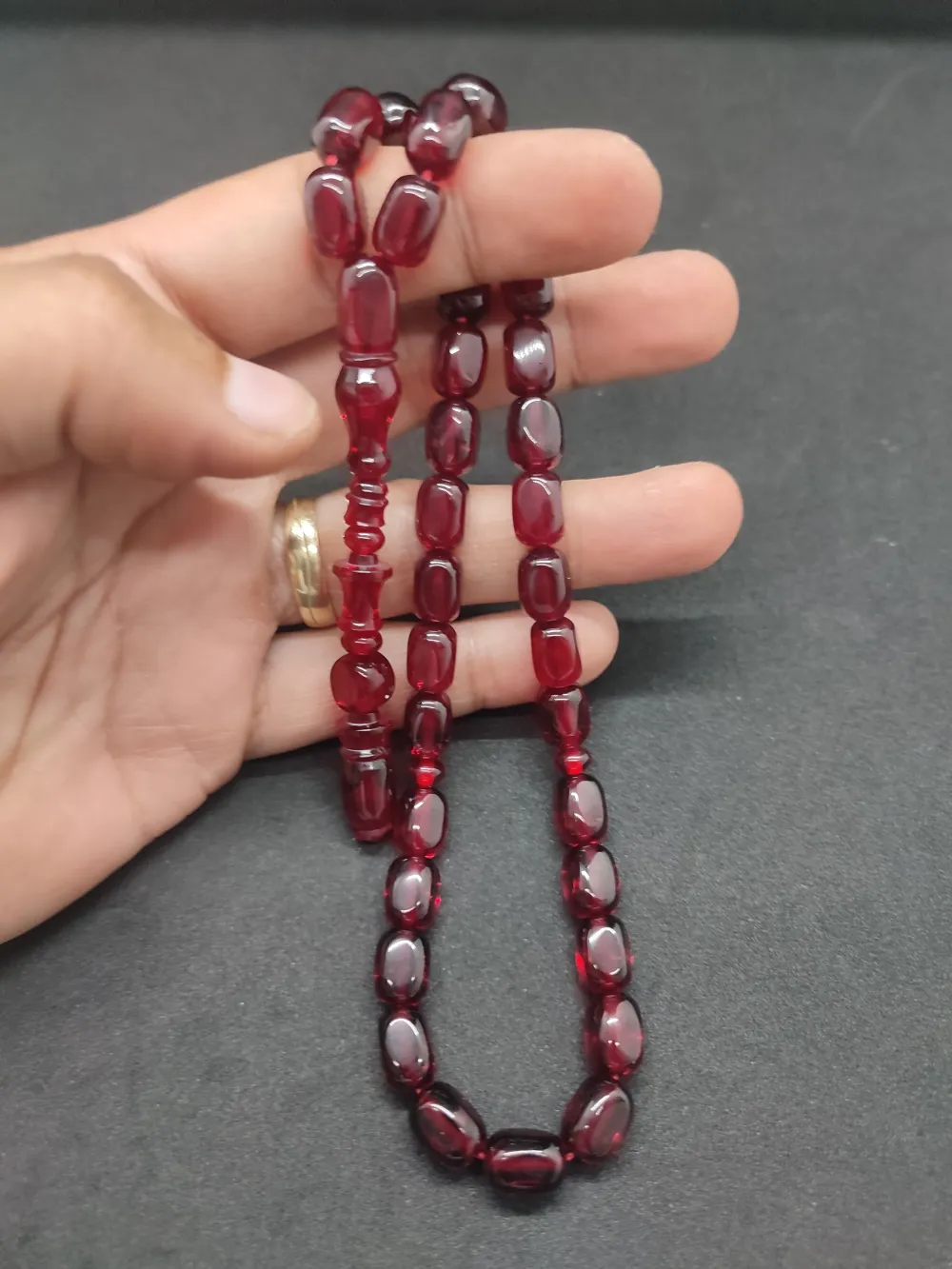 İsa Balkaya Usta Eseri̇ Şenalp Model Faseta Kesi̇m  Eski̇ Usul Ateş-İ Kehri̇bar küçük resim 5