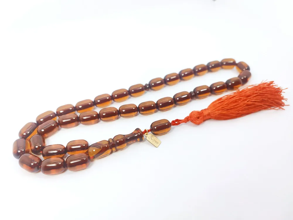 Ebu Zeyn Usta Eseri̇ İmzalı İri̇ Boy Sıkma Kehri̇bar küçük resim 3