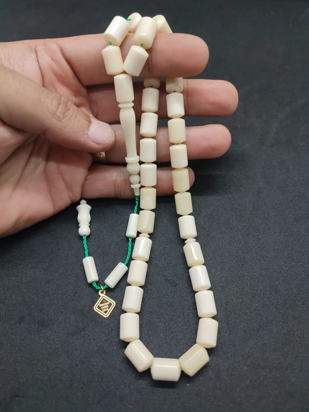 İskeçeli̇ Cemi̇l Usta Eseri̇ Mevlevi̇ Model  Naturel Bali̇na Kemi̇ği̇ küçük resim 5