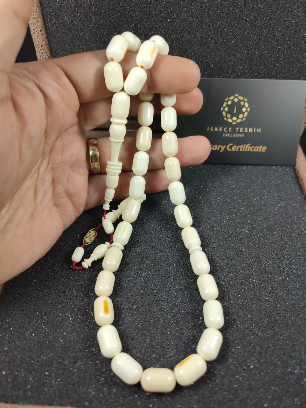 Bedri̇ Ala Usta Eseri̇ 29.21 Gr. İmzalı Halkalı Pati̇nli̇ Mahjong (Eski̇ Oyun Taşı) küçük resim 5