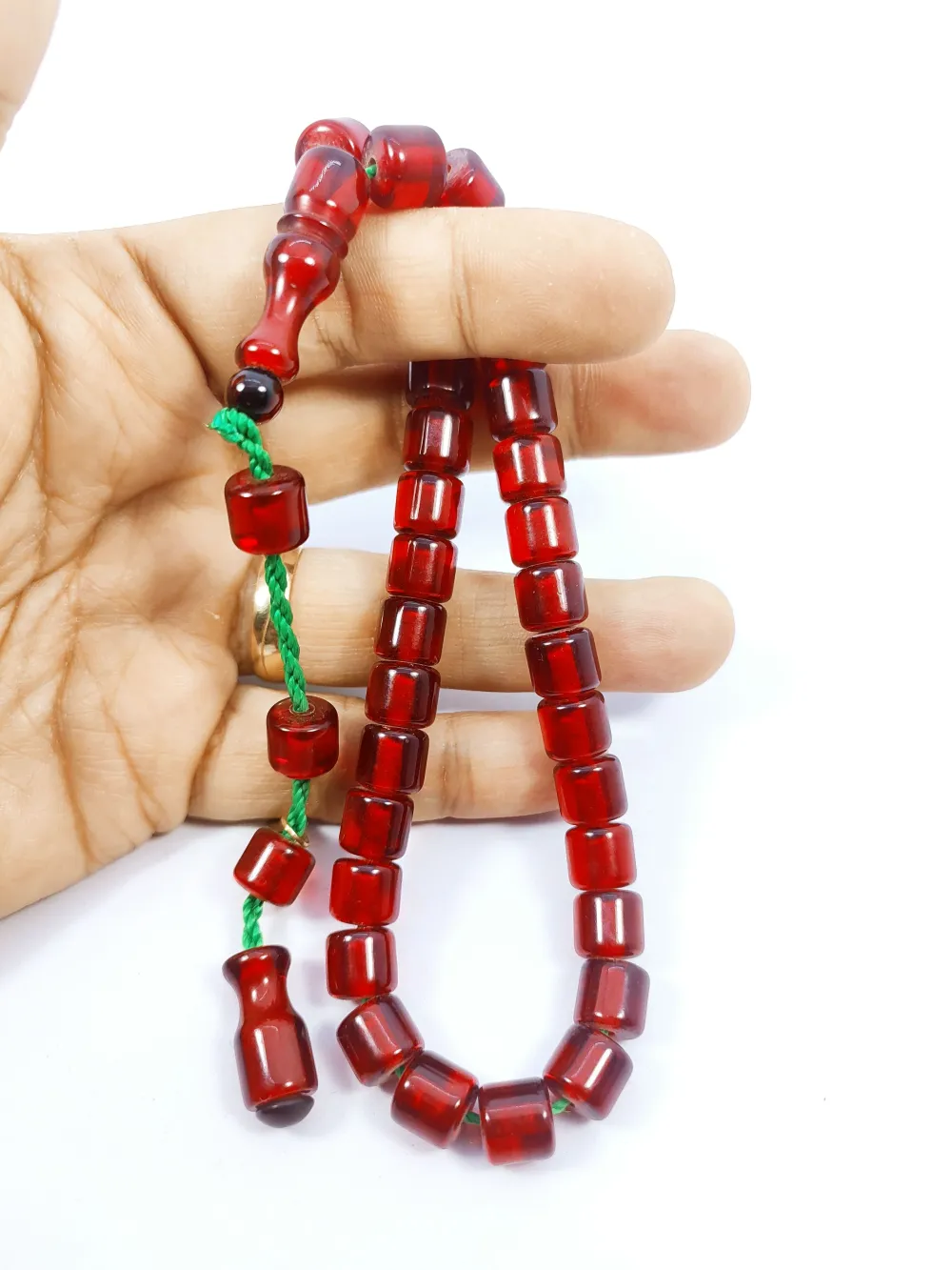 Hayyani̇ Usta Eseri̇ İmzalı Mühürlü Dönem Osmanlı Ateş Kehri̇barı küçük resim 3