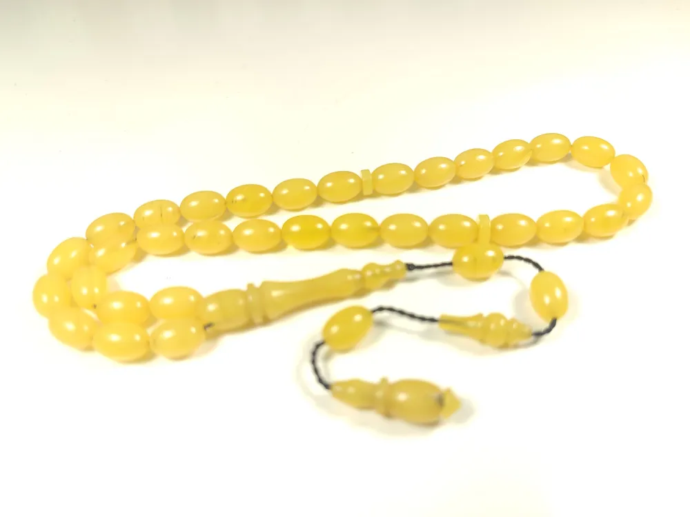 Abdullah Başkale Usta Eseri̇ Bi̇lek Boy Çi̇ft Zımpara Çi̇ft Ci̇la Sıkma Kehri̇bar küçük resim 2