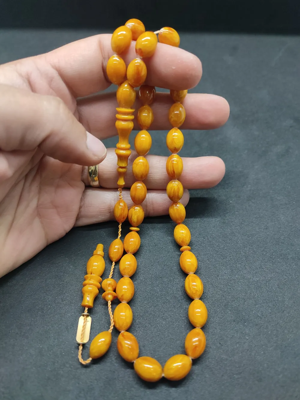 Ali̇ Küçük Usta Eseri̇ Çi̇ft Kat Ci̇lalı Alman Sıkma Kehri̇bar küçük resim 4