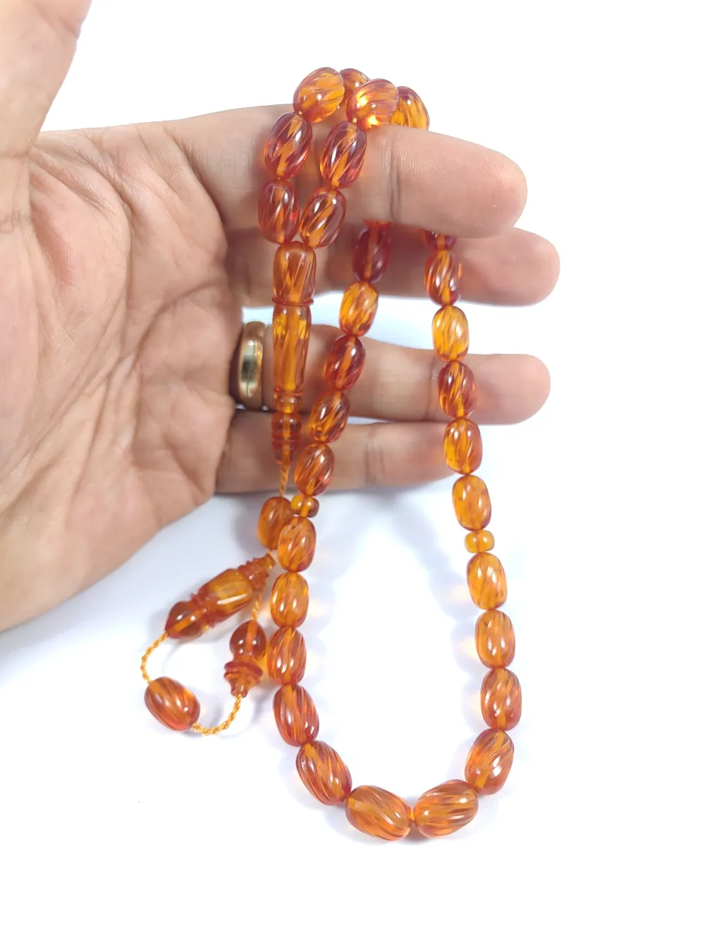 Efsane Usta Muhammed Erden Vıp Seri̇si̇ Kalem Oyma Alman Zar Kehri̇bar küçük resim 3