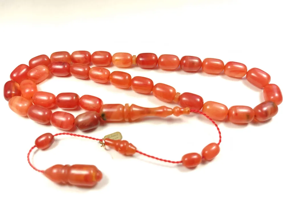 Mehmet Mercan Usta Eseri̇ İmzalı Aykırı Renk Sıkma Kehri̇bar küçük resim 2