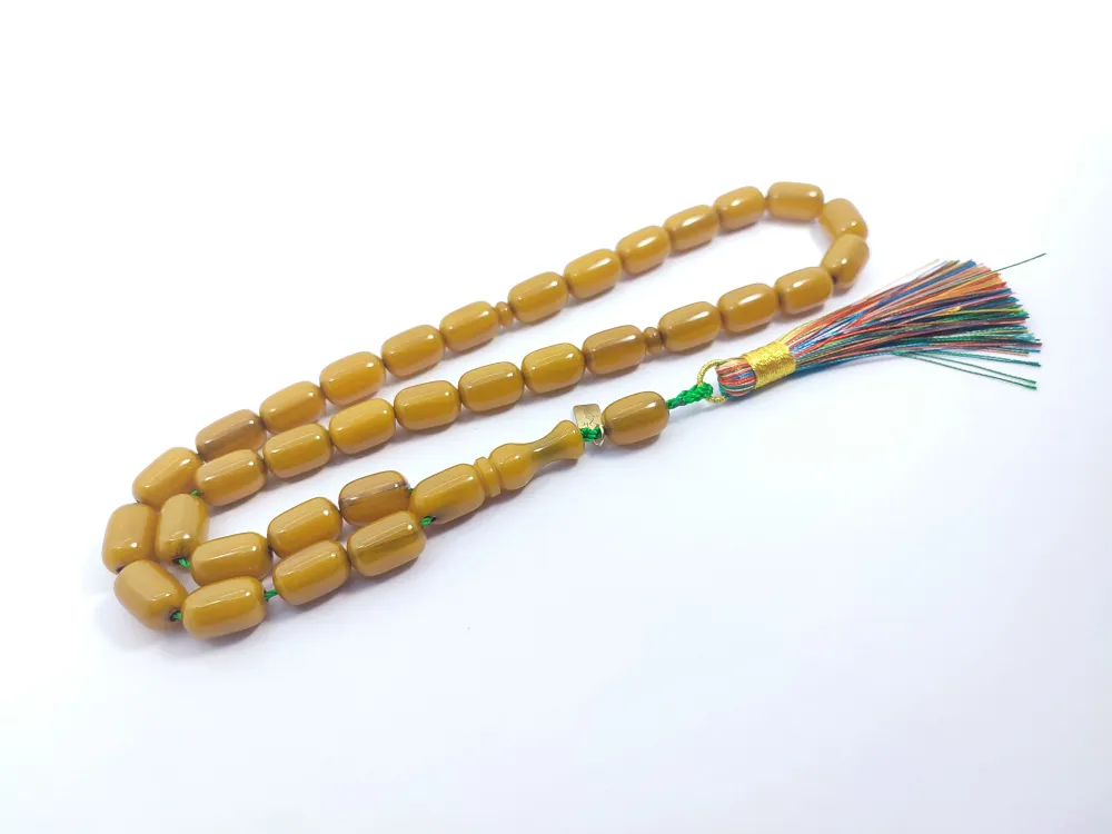 Ebu Zeyn Usta Eseri̇ İmzalı İri̇ Boy Sıkma Kehri̇bar küçük resim 2