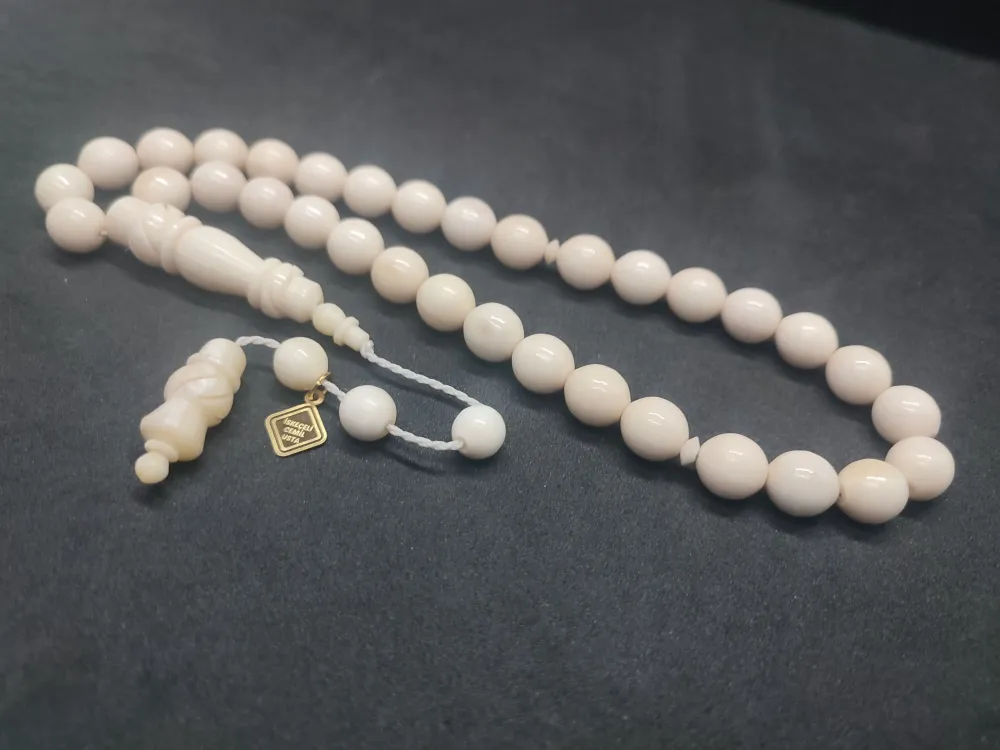 İskeçeli̇ Cemi̇l Usta Eseri̇ İmame Hi̇tame Kalem İşçi̇li̇kli̇ Naturel Bali̇na Kemi̇ği̇