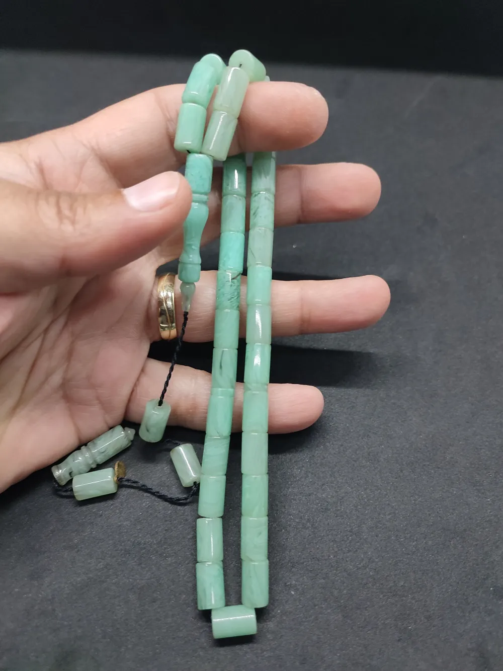 Erhan Turan Usta Eseri̇ 0.6 Şeffaf Deli̇m Çi̇ft Kat Ci̇lalı Ok Gi̇bi̇ Sıkma Kehri̇bar küçük resim 3