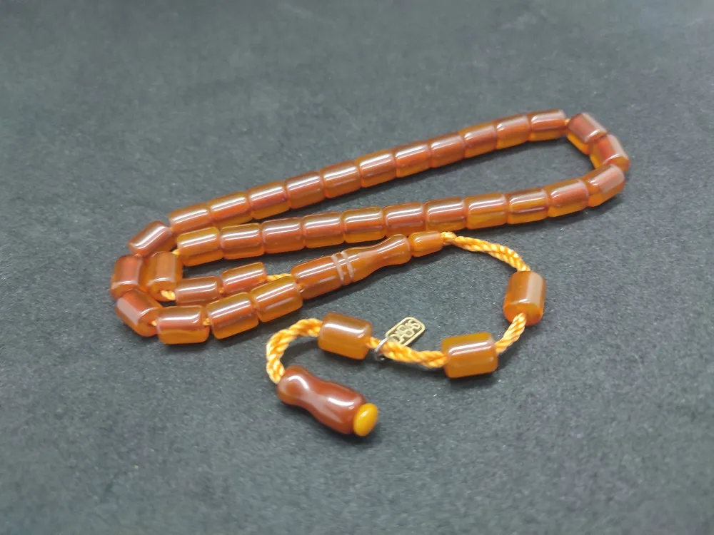 Dabbas Usta Eseri̇ İmzalı El Boy Alman Faturan Sıkma Kehri̇bar